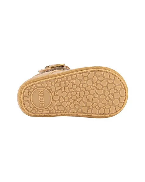 Peach T-Bar Leather Soft Sole