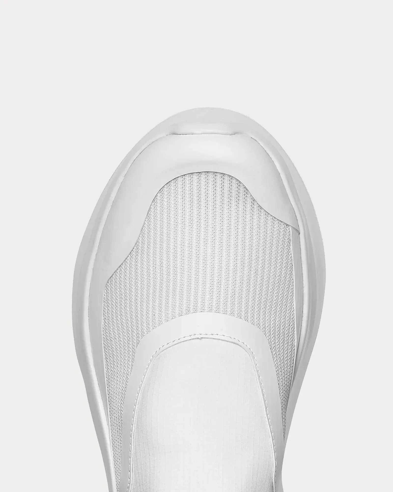 Platform White Slip On Sneakers