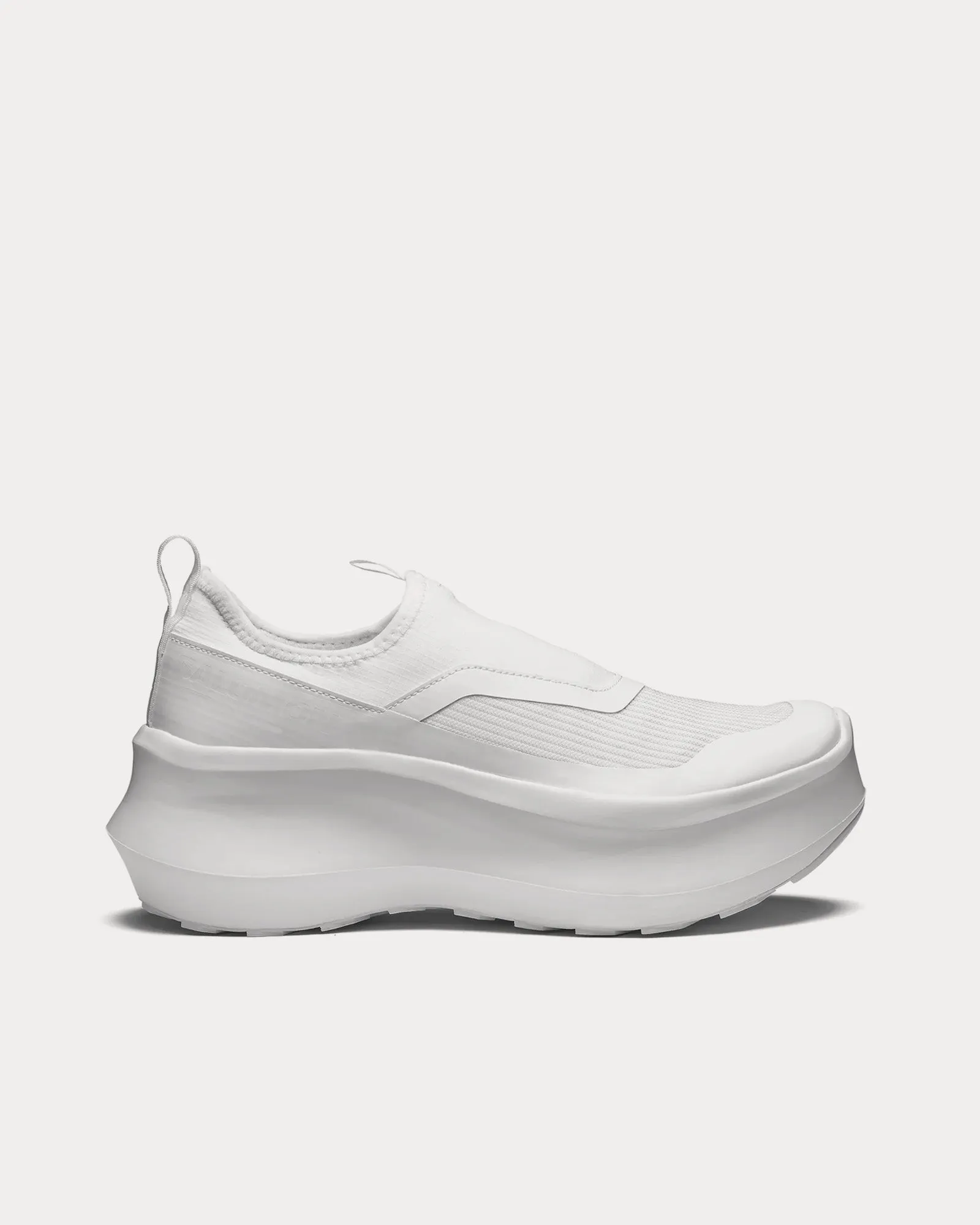 Platform White Slip On Sneakers