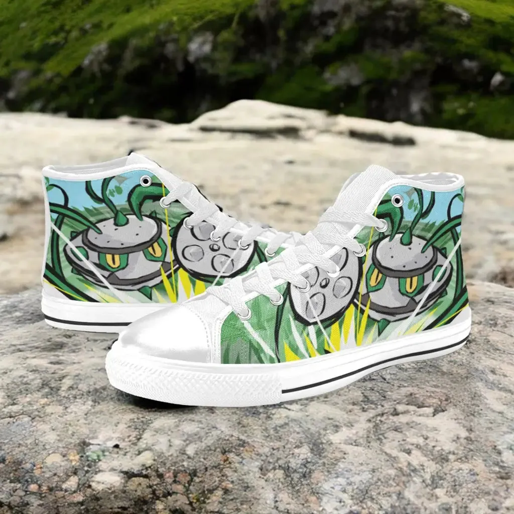 Pokemon Ferrothorn Shoes High Top Sneakers for Kids and Adults