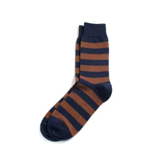 Richer Poorer - Walk On Brown & Navy Socks