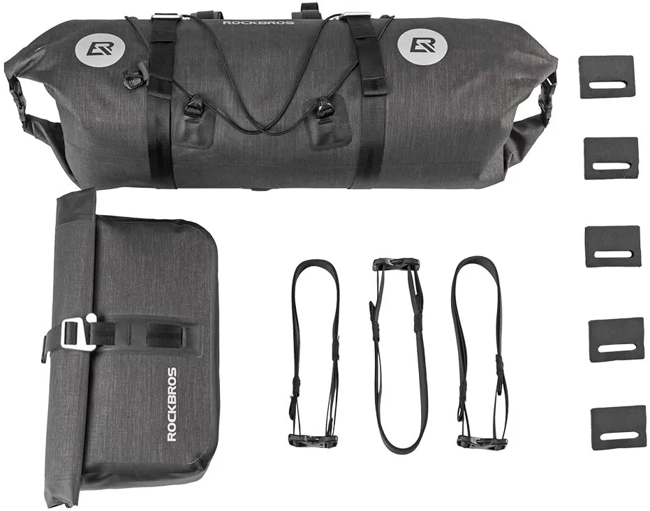 Rockbros-Waterproof Handlebar Bags Front 2 Dry Packs for MTB Road Bicycles 19-20L
