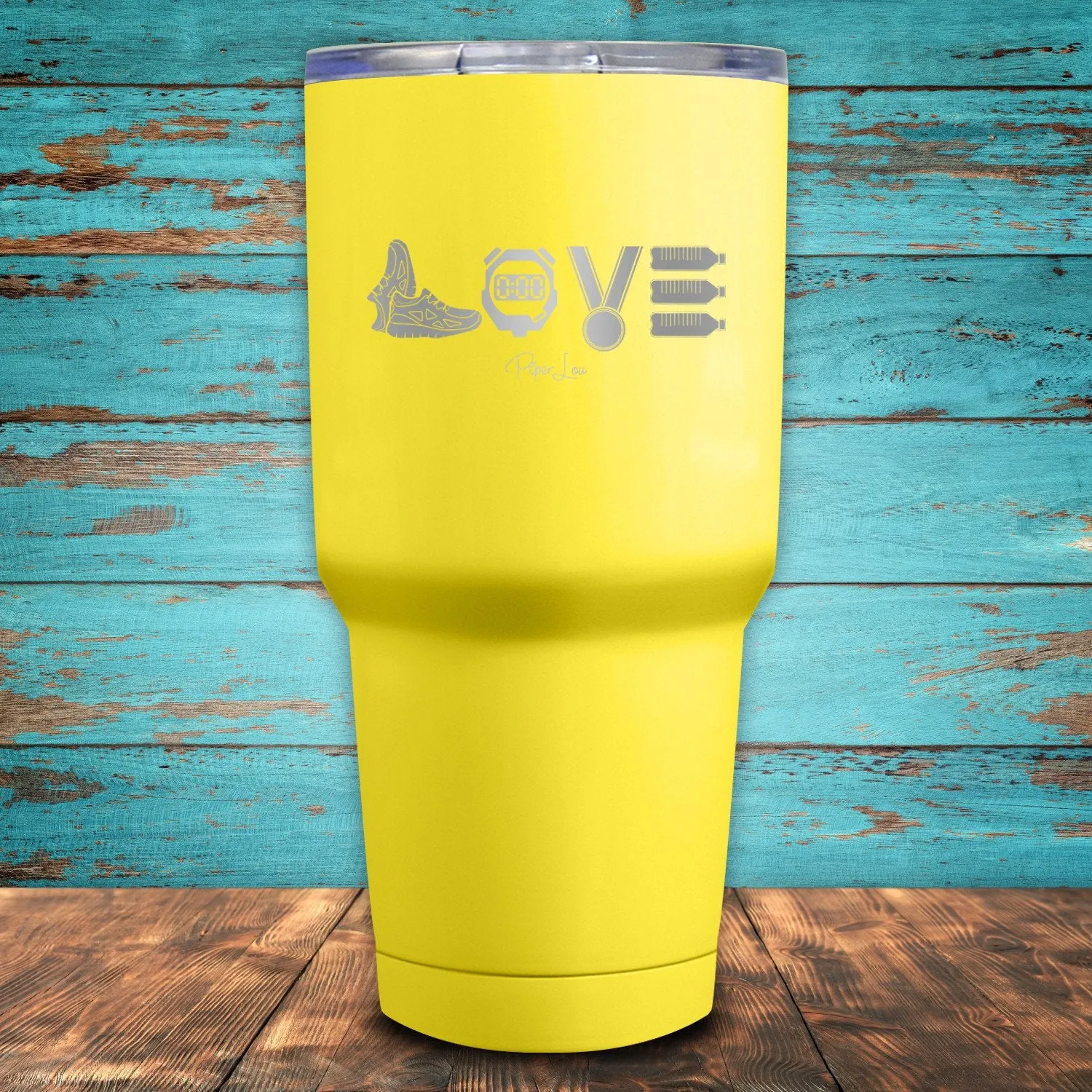Running Love Coated Drinkware