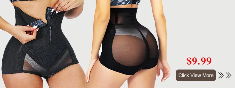 Shaper Panties Lace Shapers Body Shaper with Zipper Double Control Panties Shapewear Lace Waist Trainer