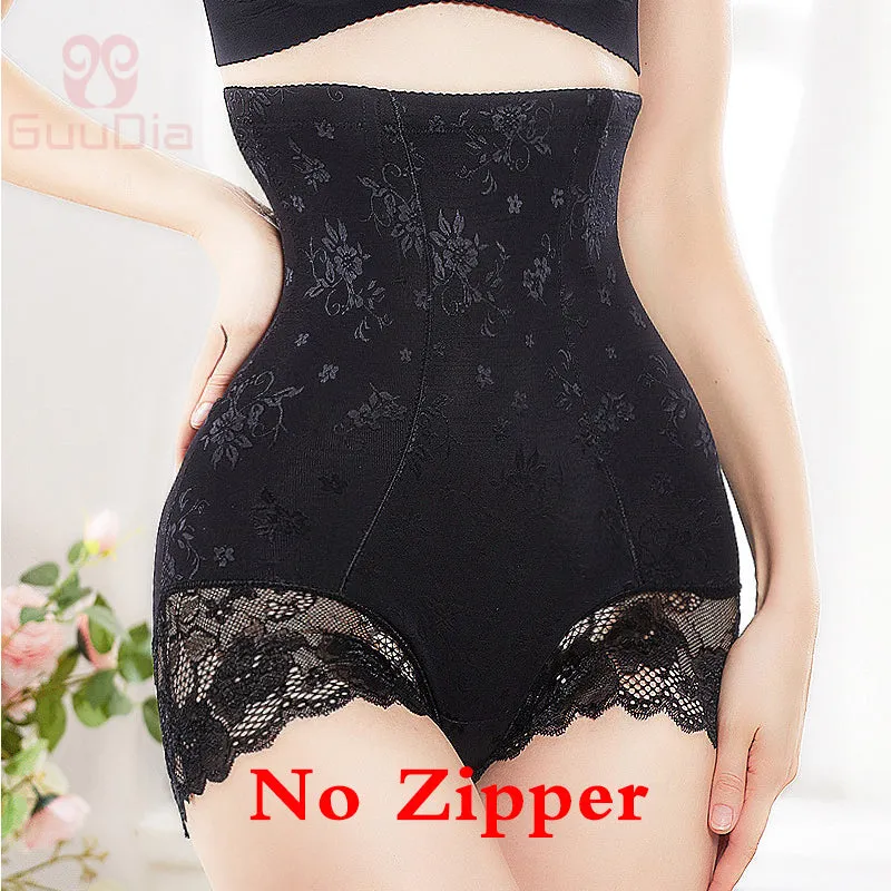 Shaper Panties Lace Shapers Body Shaper with Zipper Double Control Panties Shapewear Lace Waist Trainer
