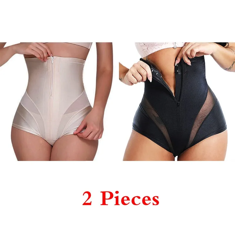 Shaper Panties Lace Shapers Body Shaper with Zipper Double Control Panties Shapewear Lace Waist Trainer