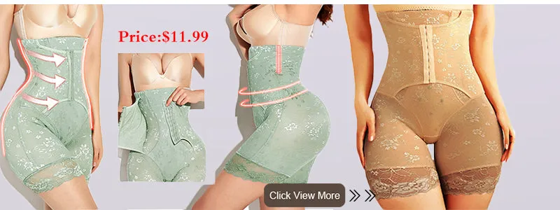 Shaper Panties Lace Shapers Body Shaper with Zipper Double Control Panties Shapewear Lace Waist Trainer