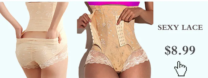 Shaper Panties Lace Shapers Body Shaper with Zipper Double Control Panties Shapewear Lace Waist Trainer