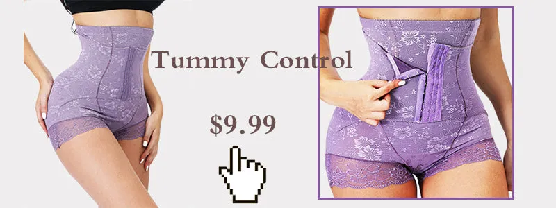 Shaper Panties Lace Shapers Body Shaper with Zipper Double Control Panties Shapewear Lace Waist Trainer