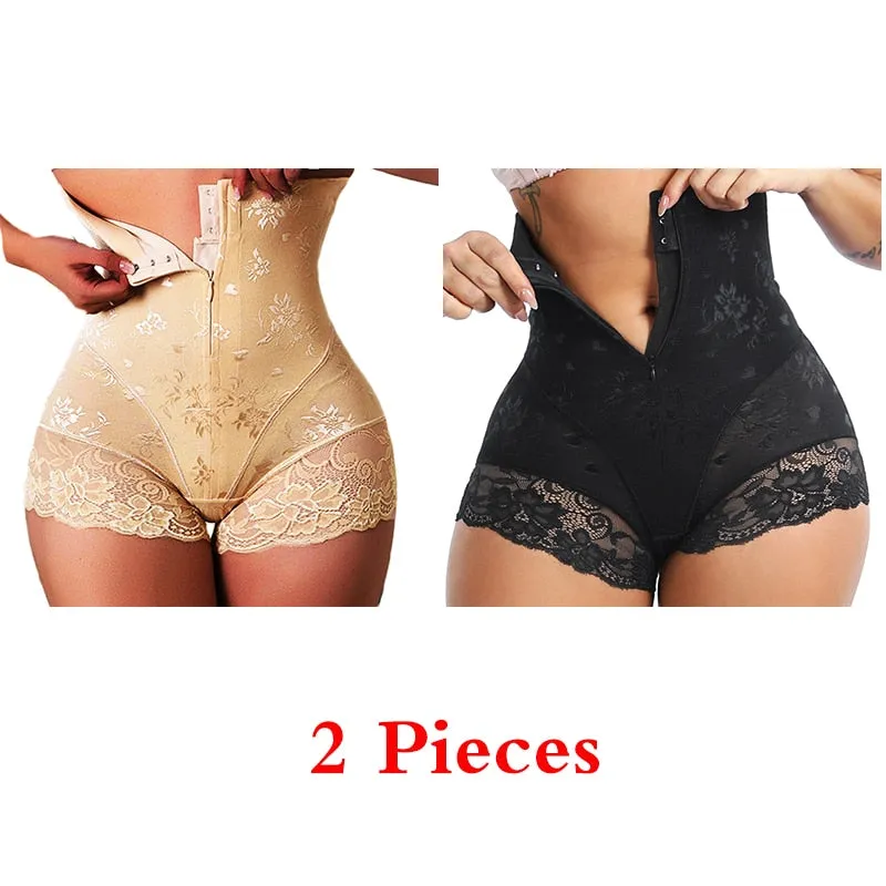 Shaper Panties Lace Shapers Body Shaper with Zipper Double Control Panties Shapewear Lace Waist Trainer