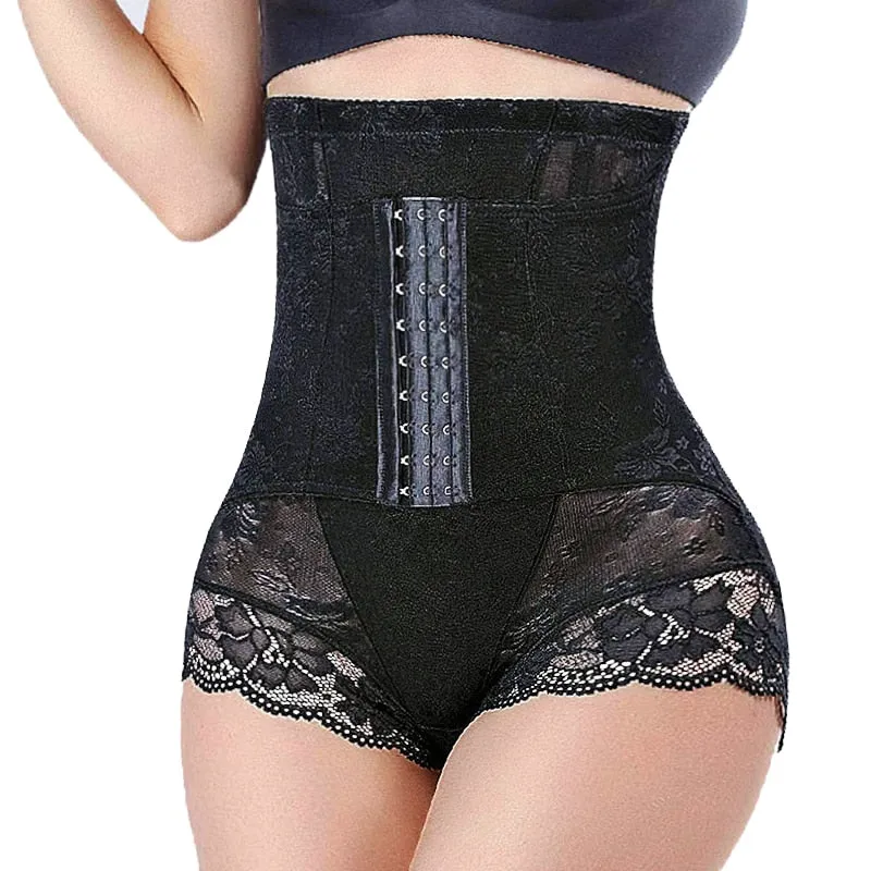 Shaper Panties Lace Shapers Body Shaper with Zipper Double Control Panties Shapewear Lace Waist Trainer