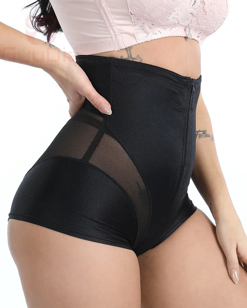 Shaper Panties Lace Shapers Body Shaper with Zipper Double Control Panties Shapewear Lace Waist Trainer