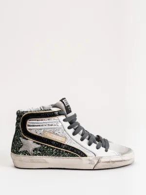 slide sneakers - half silver/ice star