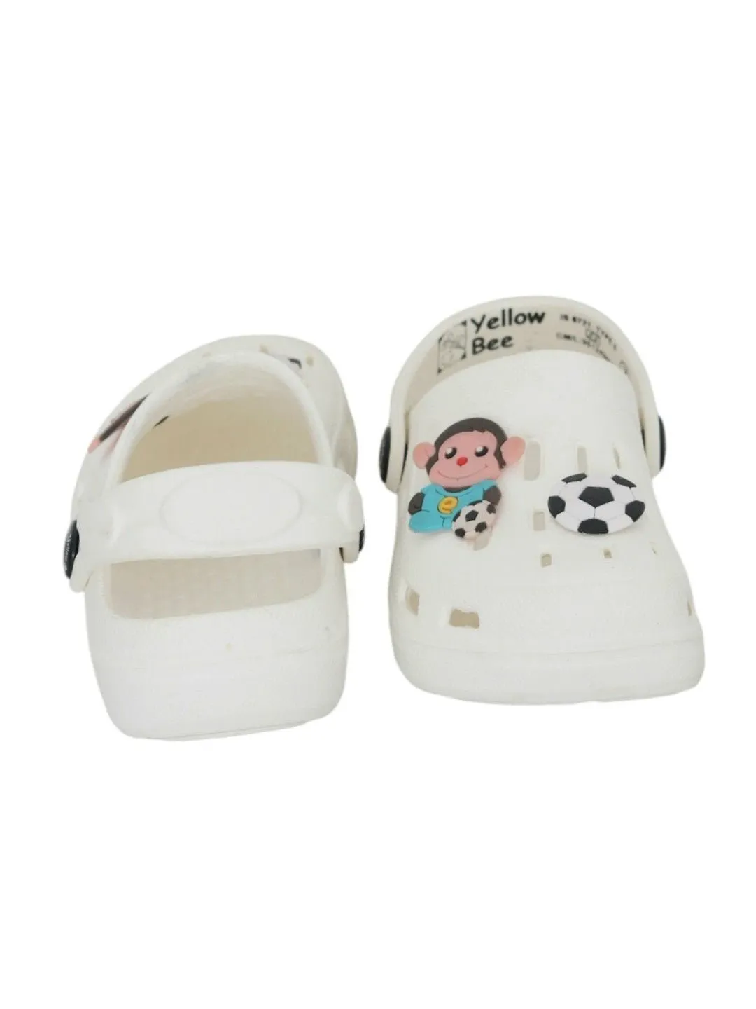 Soccer Ball and Adorable Monkey Cartoon Design Clogs for Boys