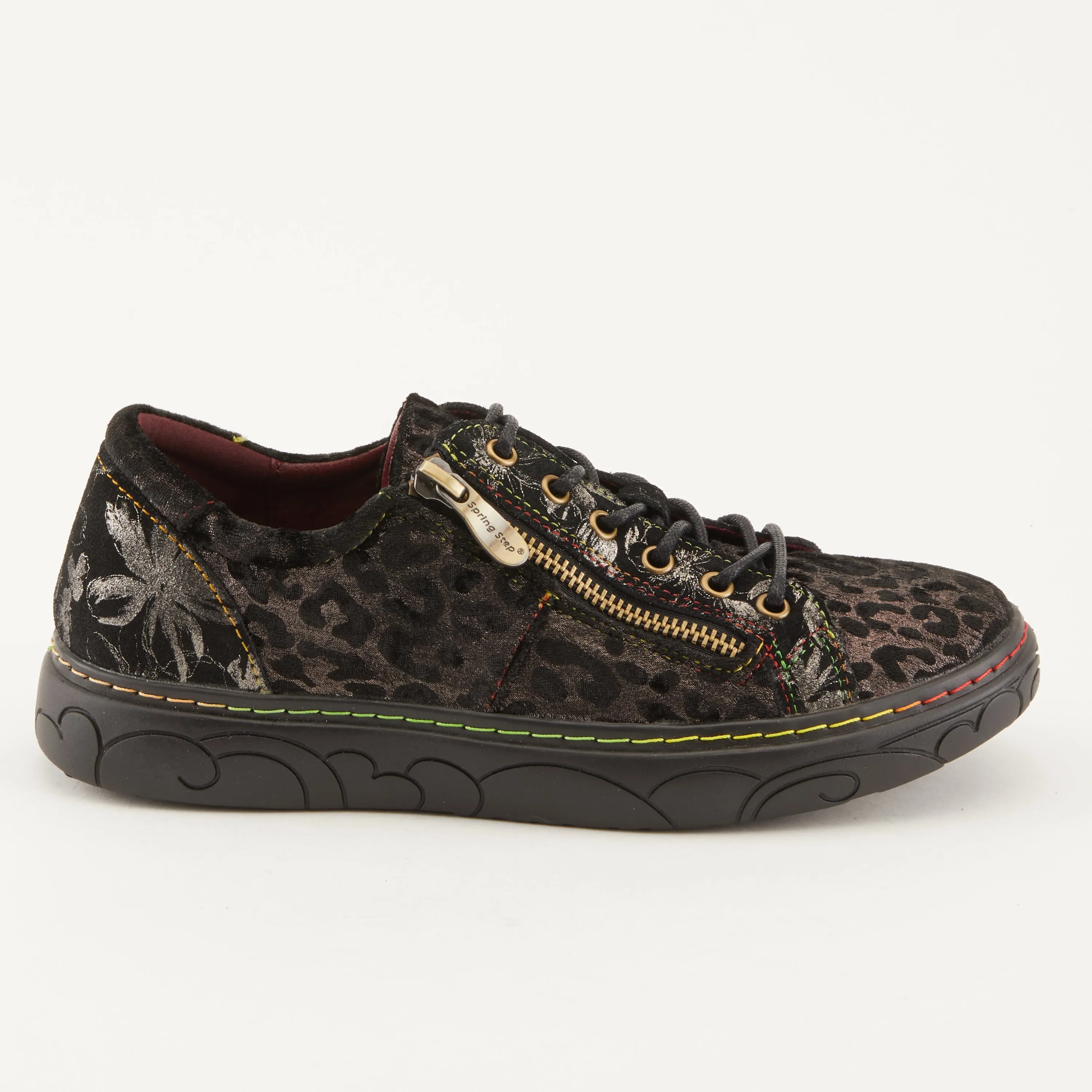 Spring Step Shoes L'Artiste Danli Cheeta Women’s Leather Animal Sneakers