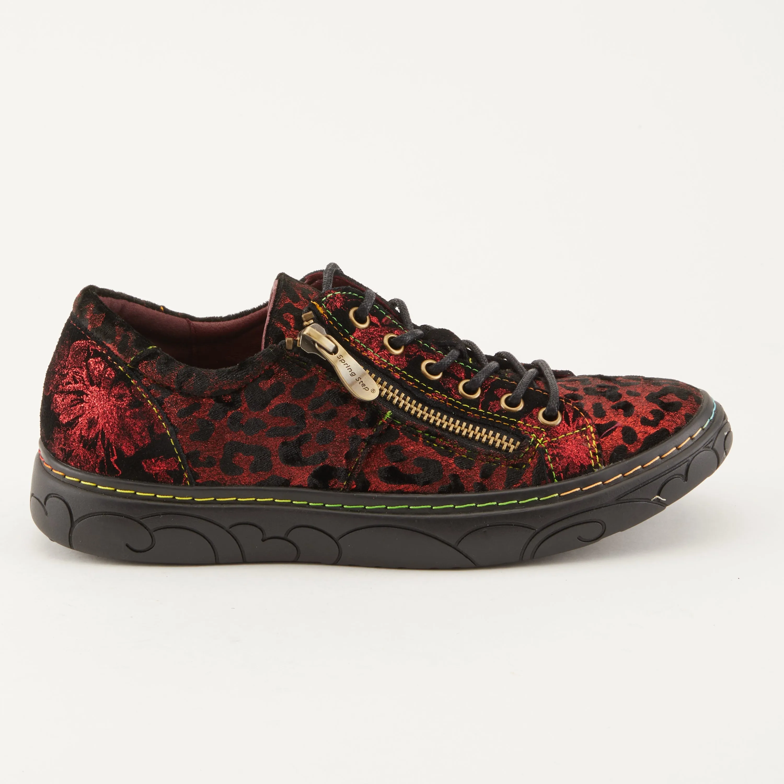 Spring Step Shoes L'Artiste Danli Cheeta Women’s Leather Animal Sneakers