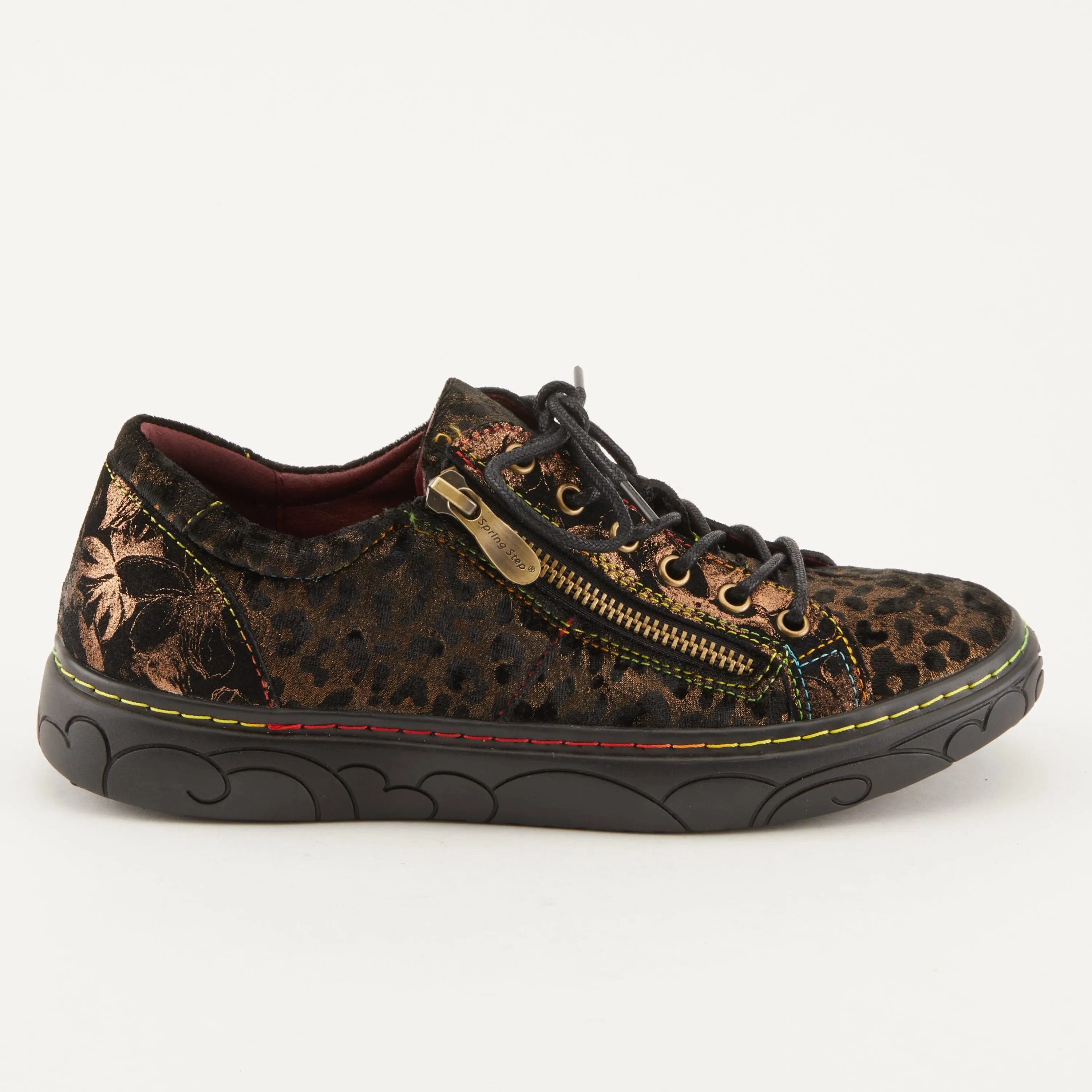 Spring Step Shoes L'Artiste Danli Cheeta Women’s Leather Animal Sneakers