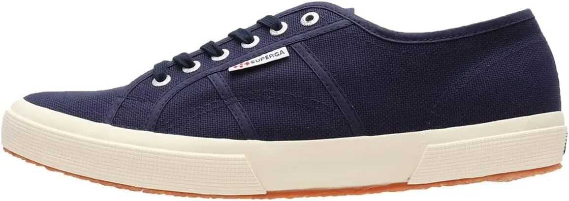 Superga 2750 Cotu Navy Lace Up Breathable Rounded Toe Low Top Unisex Sneakers