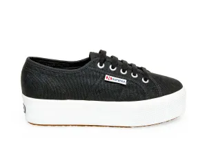 Superga Acotw Linea Up and Down Platform Sneaker FULL BLACK (36, FULL BLACK)