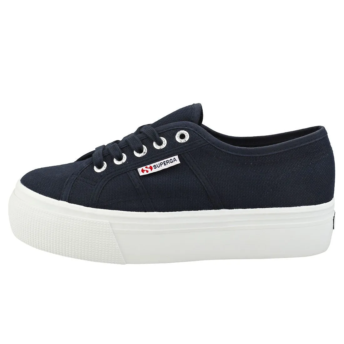 Superga Acotw Linea Up and Down Platform Sneaker FULL BLACK (36, FULL BLACK)