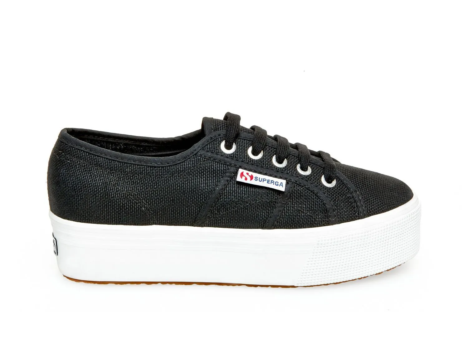 Superga Acotw Linea Up and Down Platform Sneaker FULL BLACK (36, FULL BLACK)