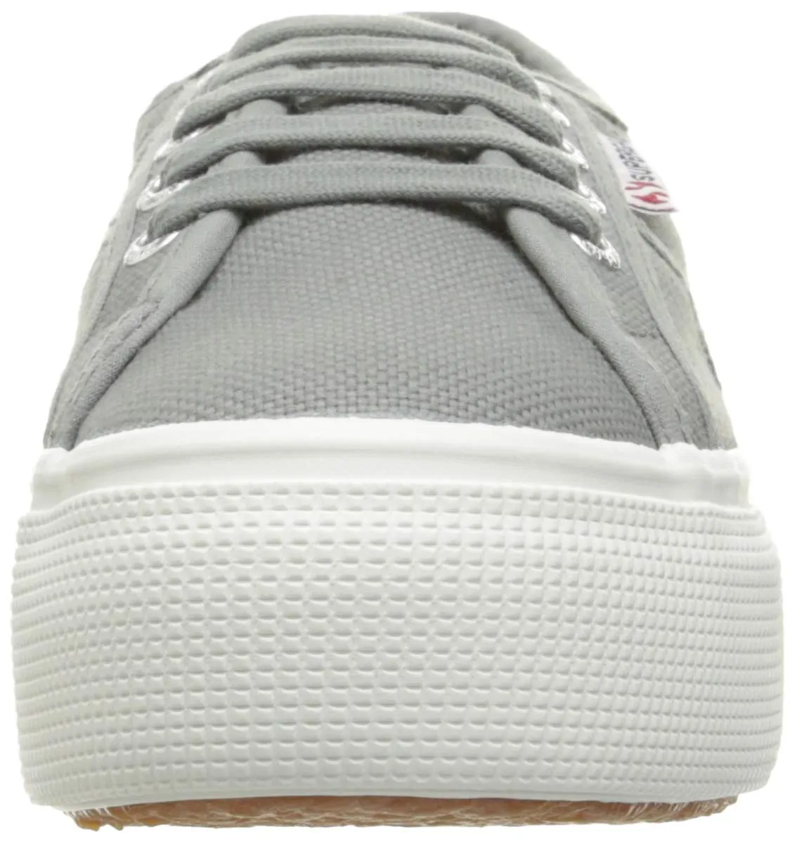 Superga Unisex Low-Top Platform Lace Up Tennis Shoes Sneakers Sage Grey