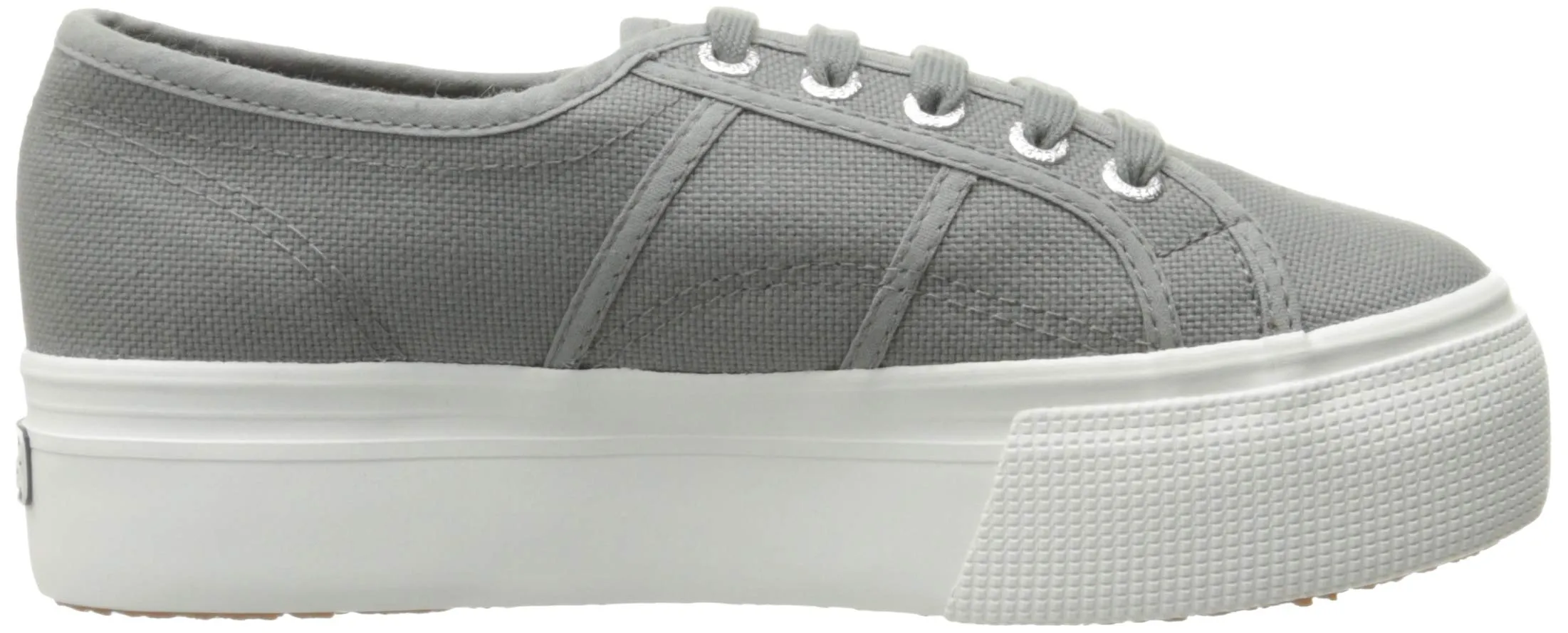 Superga Unisex Low-Top Platform Lace Up Tennis Shoes Sneakers Sage Grey