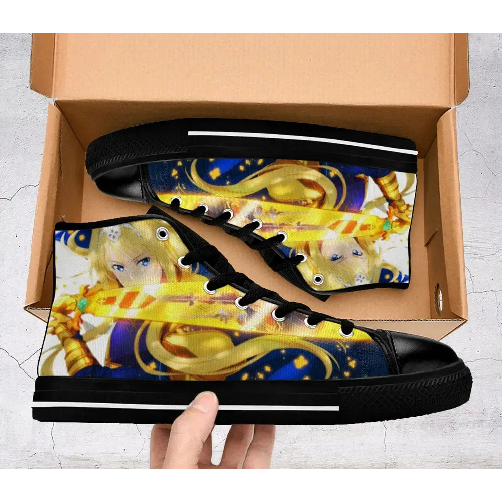 Sword Art Online Alicization Alice Custom Shoes High Top Sneakers for Kids and Adults