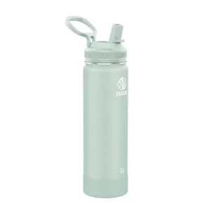 Takeya 22oz Actives Insulated Stainless Steel Water Bottle with Straw Lid - Fresh Mint