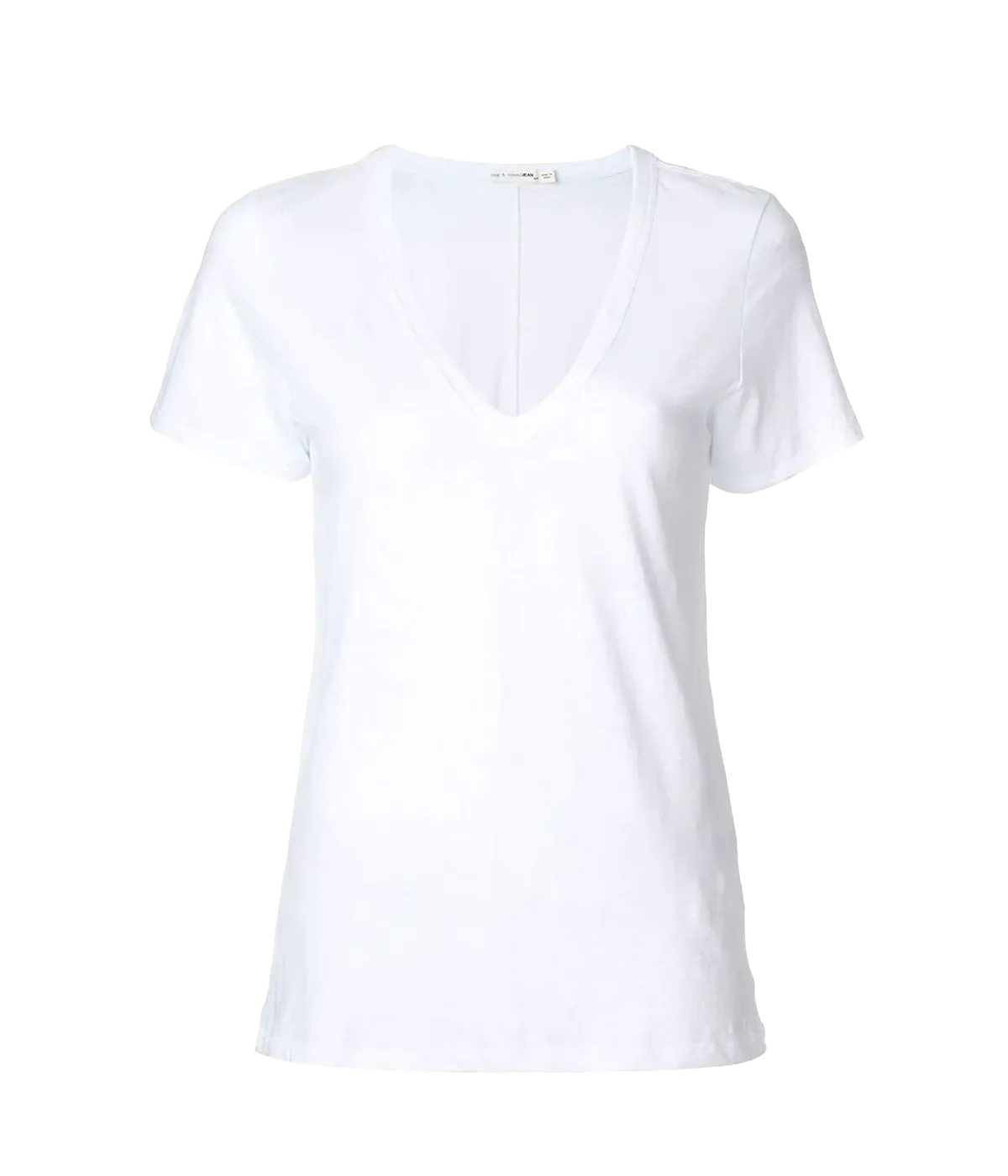 The Slub V T-Shirt in Bright White