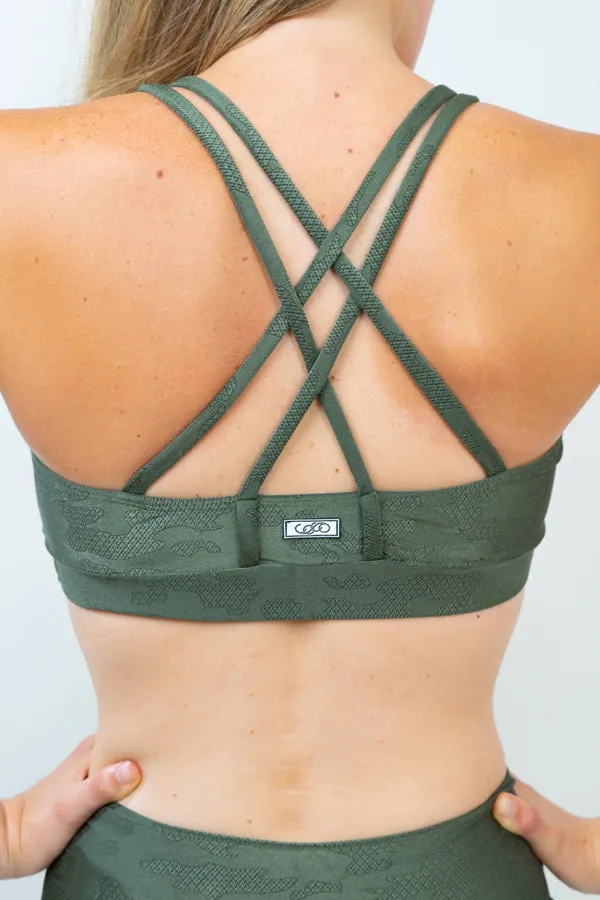TOKYO SPORT BRA -ARMY  GREEN