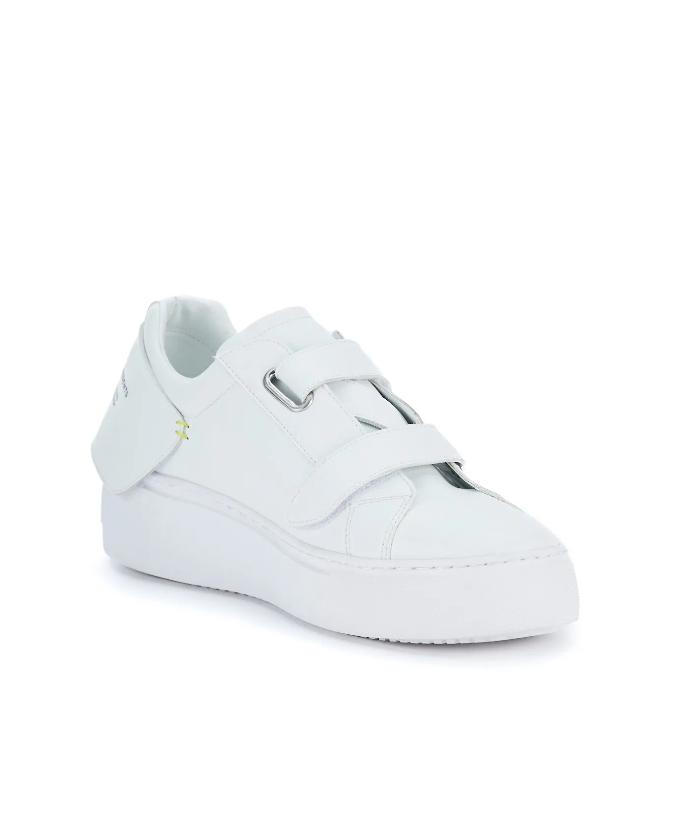 Velcro Strap Tennis Sneakers - White