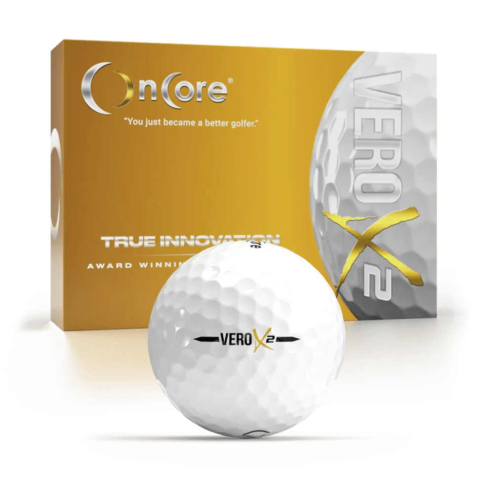 VERO X2 Golf Balls - White (Dozen) - Tour Performance Balls