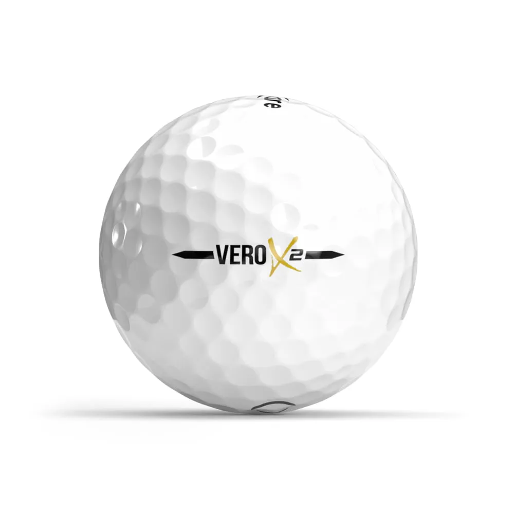 VERO X2 Golf Balls - White (Dozen) - Tour Performance Balls