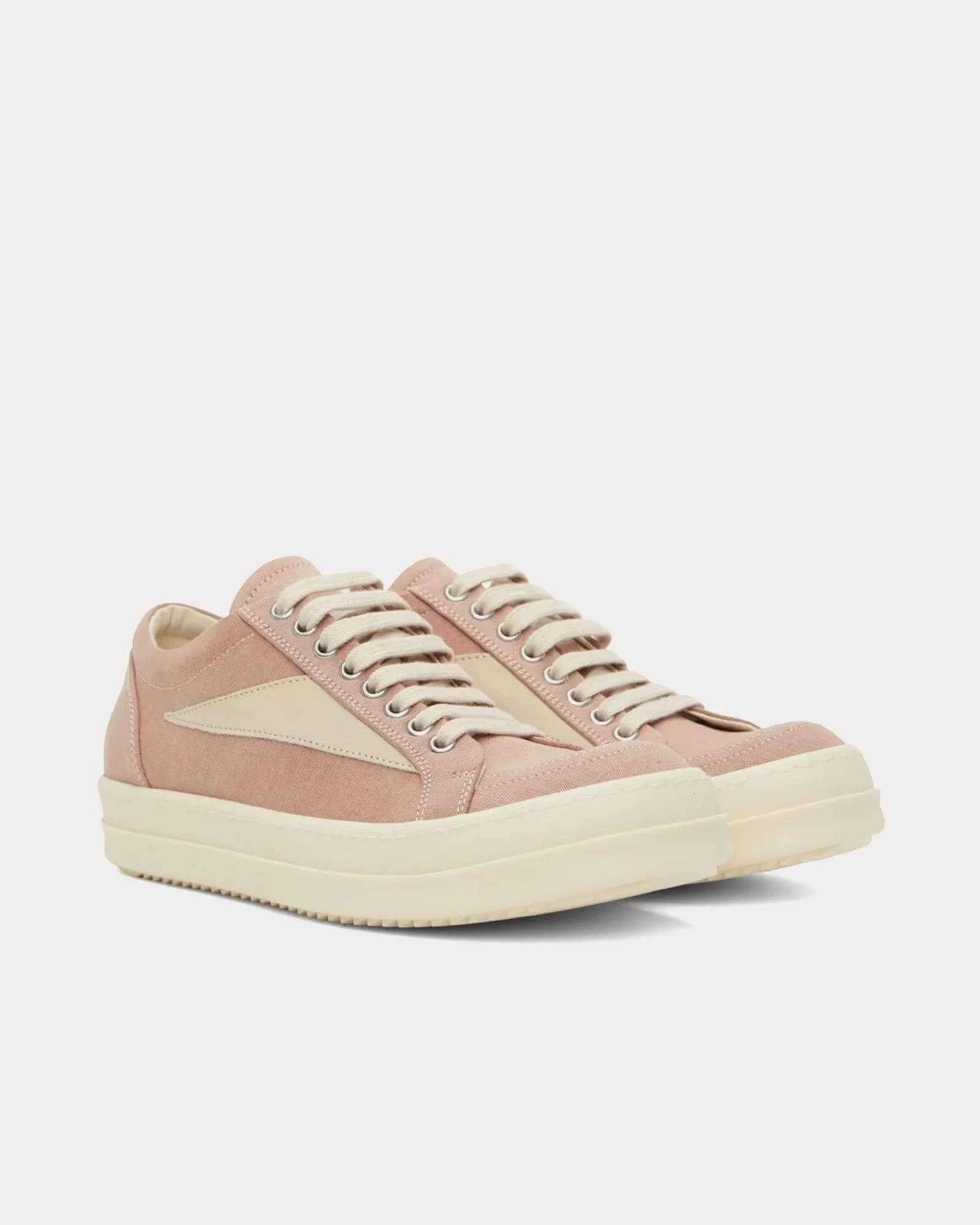 Vintage Canvas Dark Pink / Milk / Milk Low Top Sneakers