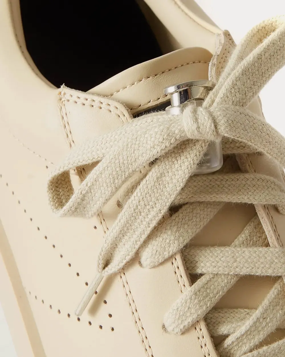 Vintage Tennis Light Beige Low Top Sneakers