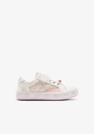 White / Multi Glitter Sneakers