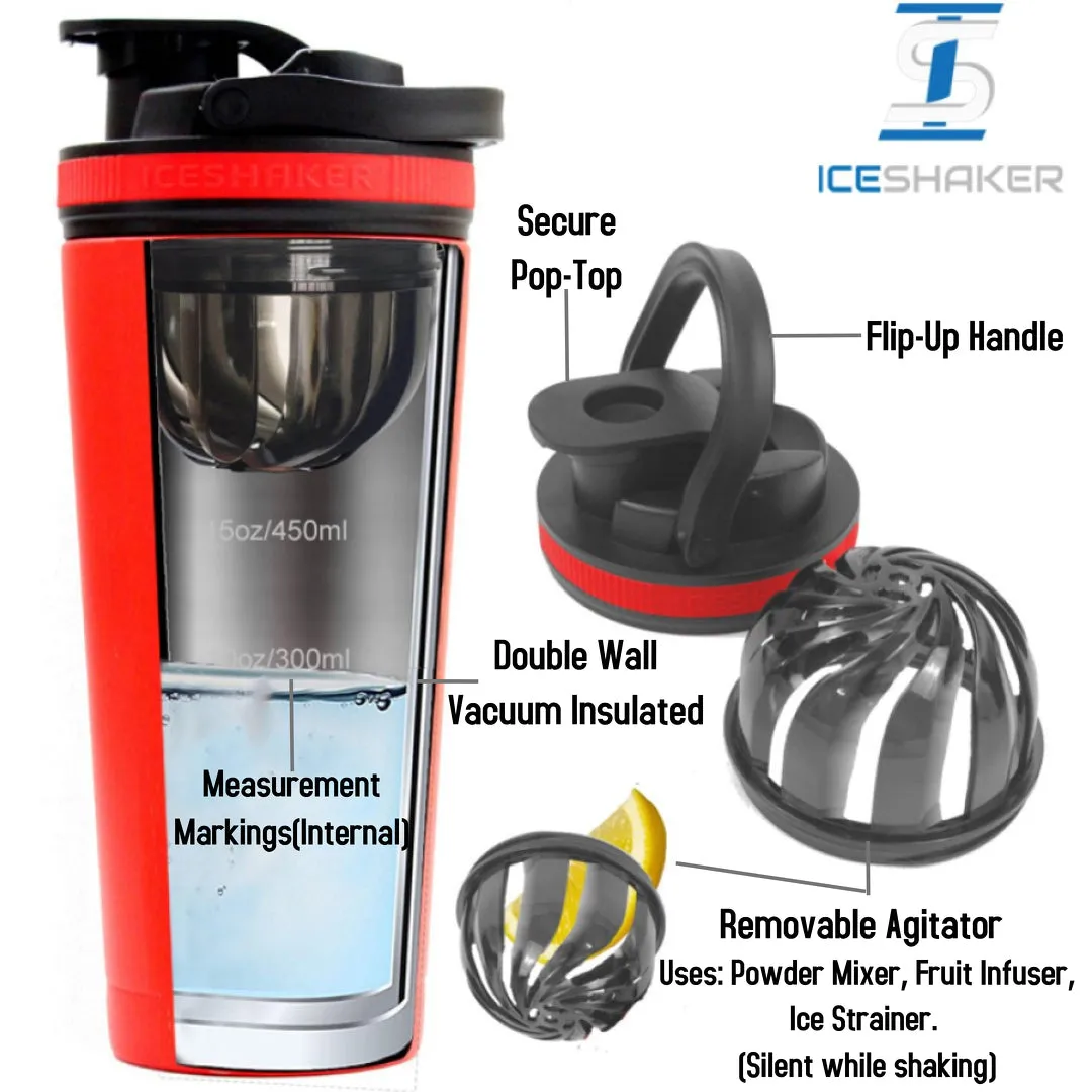 White Tiger Edition - Custom 26oz Ice Shaker Bottle
