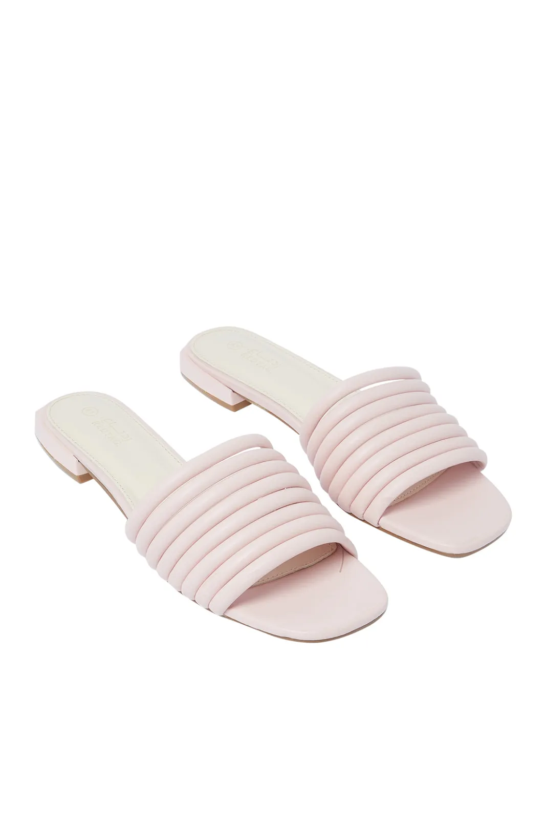 Women Pink Strappy Mule